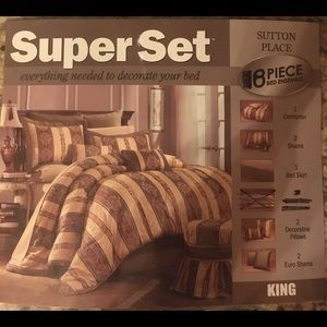 Sutton Place 8 Piece King Comforter Set
